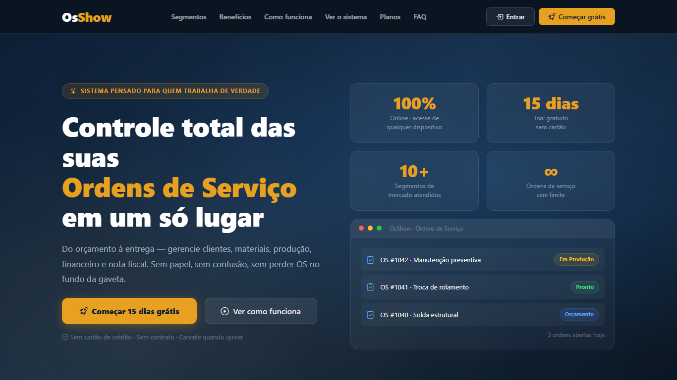 Dashboard Oficina